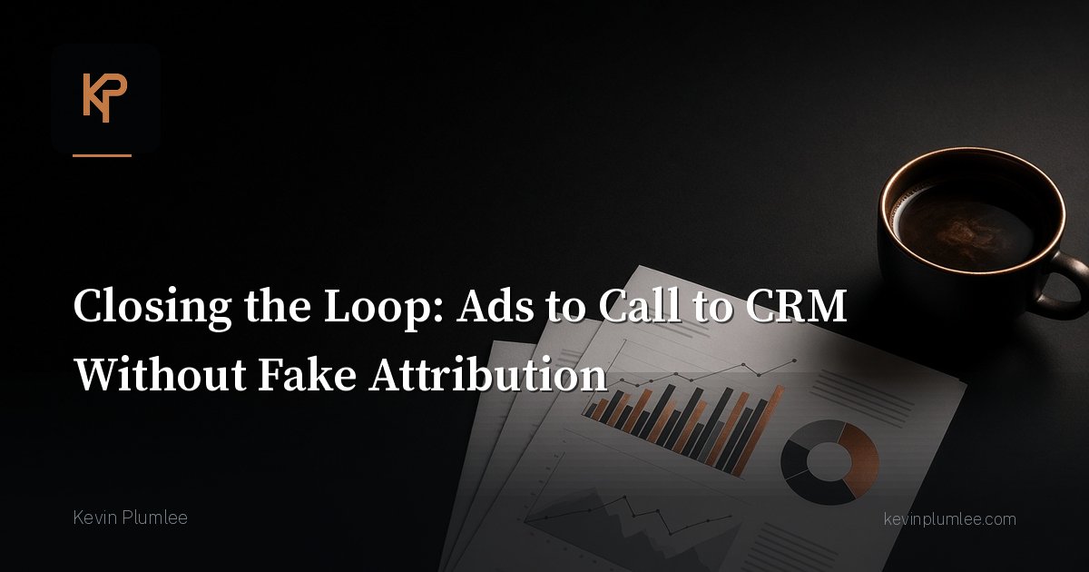 Closing the Loop: Ads to Call to CRM Without Fake Attribution