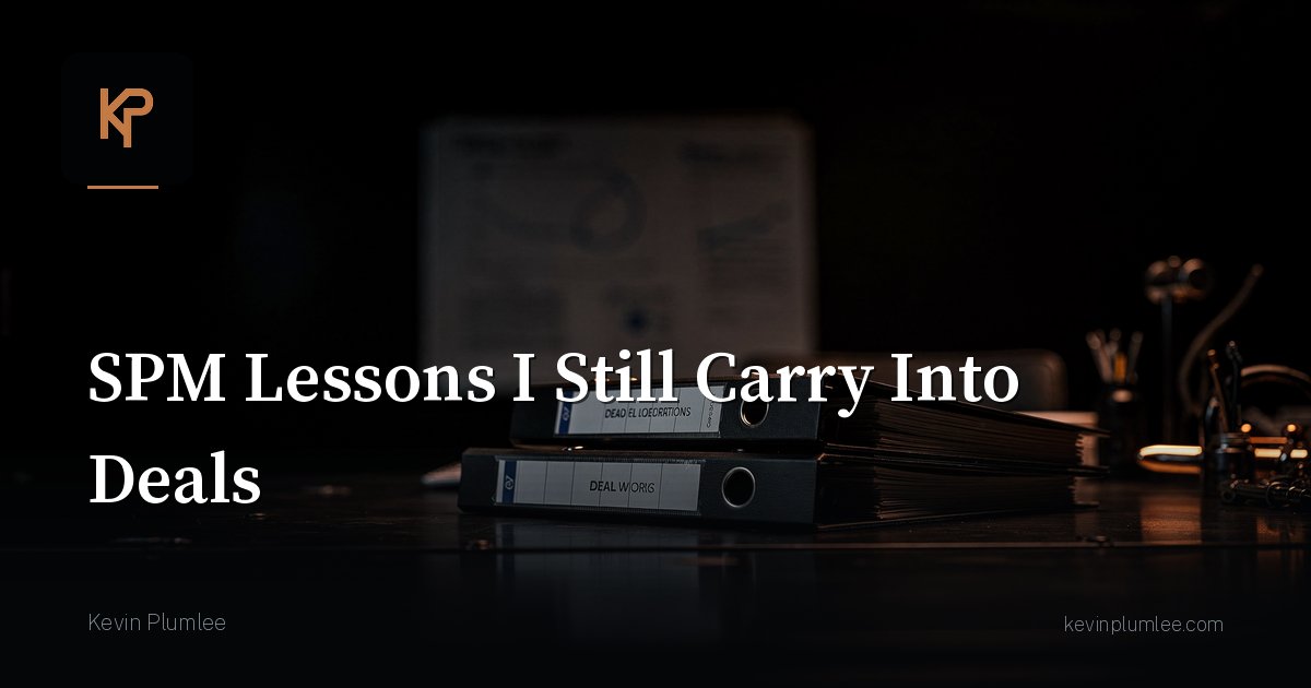 Operating Lessons I Still Carry Into Deals