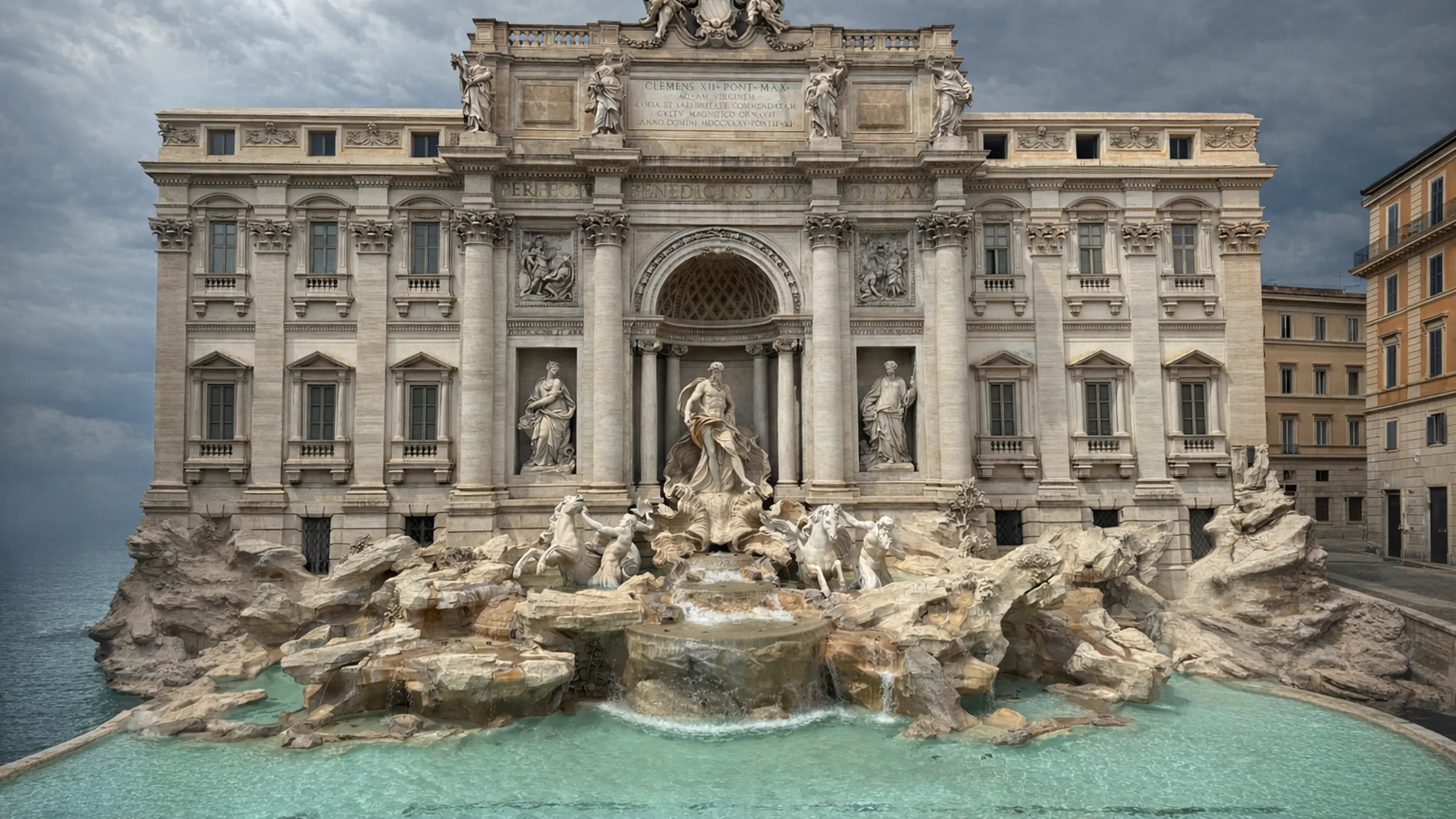 The Trevi Fountain in Rome