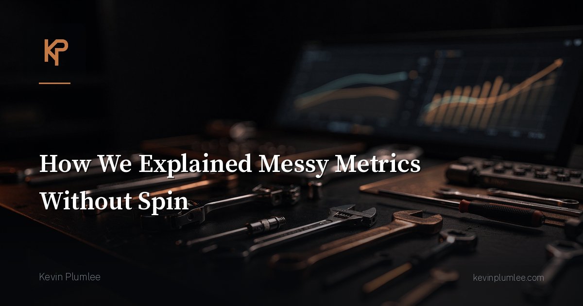 How We Explained Messy Metrics Without Spin